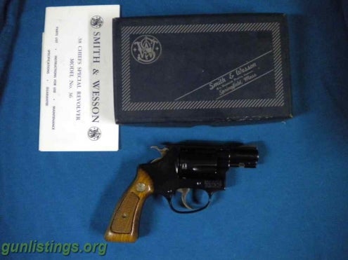 Pistols S&W 38 Special Snub Nose Revolver Compact 5 Shot