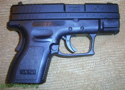 Pistols Used SA XD9 Subcompact-NEW PRICE