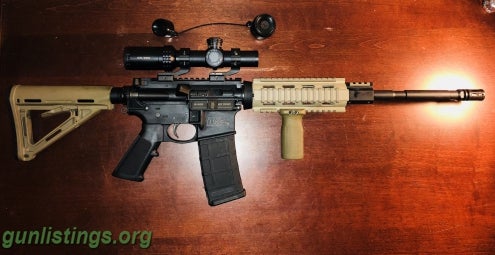 Rifles AR15 Custom M&P15/bushnell Optic/magpaul/tan