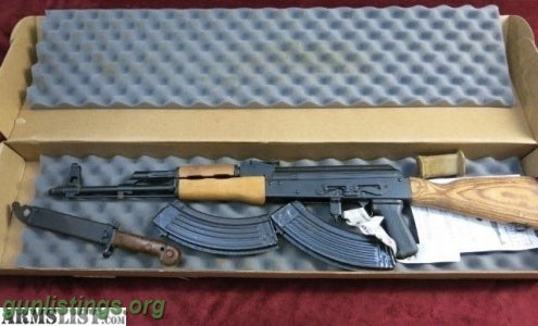 Rifles CIA R1805N GP WASR AK-47 Semi-Auto 7.62x39mm 16.39