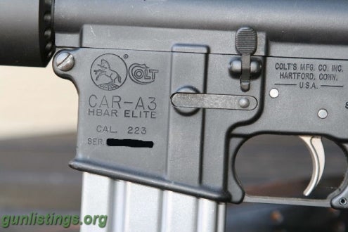 Rifles Colt AR15 HBAR Elite CAR-A3