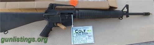 Rifles Colt AR 15 A2 Sporter HBAR Pre Ban NIB Green Label