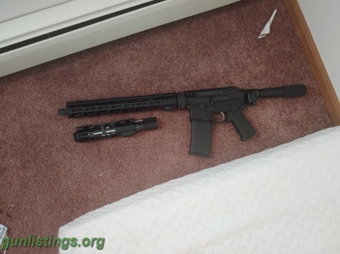 Rifles Folding AR With Detachable Barrels In 5.56 And 300blk