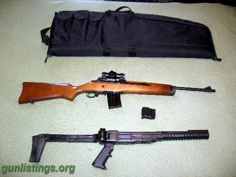 Rifles TRADED CLOSED  Ruger Mini 14, Red Dot, Mags, & Case &