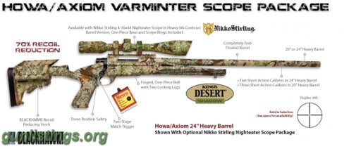 Rifles Howa Axiom 308 Scoped Package