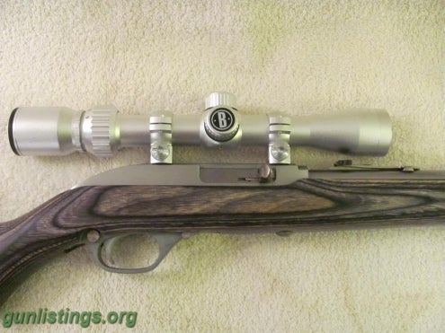 Rifles Marlin 60SS Stainless Steel .22LR W/ 4x9 Scope