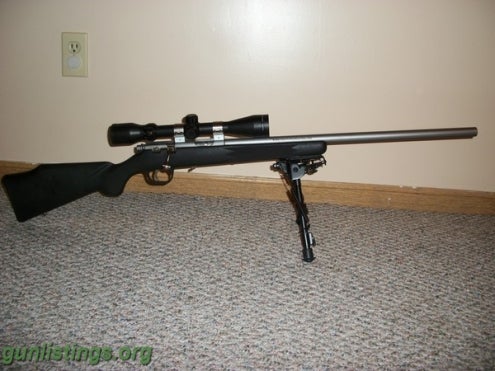 Rifles Marlin 882SSV, .22 Mag, SS Bull Barrel, Scope (Used)