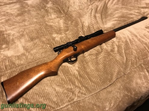 Rifles Marlin Youth .22 Bolt Action With Scope