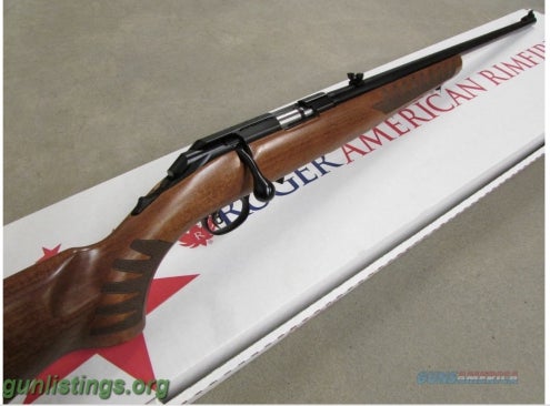 Rifles New Ruger American 22lr Wood Stock + Extras