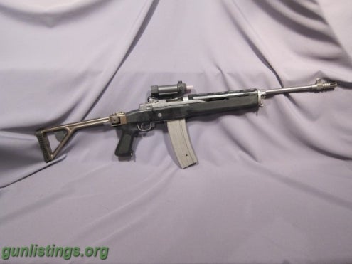 Rifles Ruger Mini-14, Stainless Steel, Folding Stock