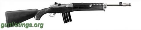 Rifles Ruger Mini 14 Black Synthetic Stock