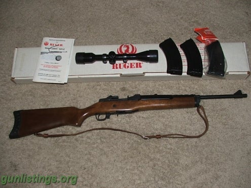 Rifles Ruger Mini 30 Ranch Rifle With Scope