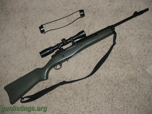 Rifles Ruger Mini 30 With Scope