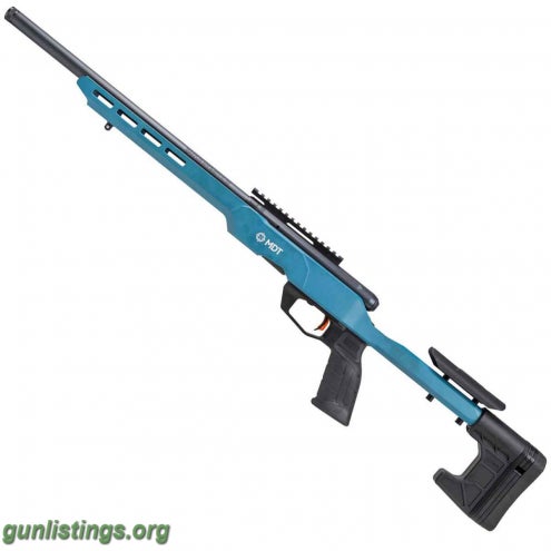 Rifles Savage B22 Precision Blue Titanium/Black Bolt Action Ri