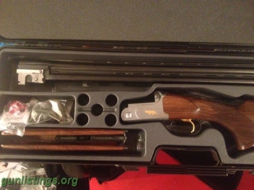 Shotguns Emilio Rizzini 12 GA O/U Gold Wing III Silver