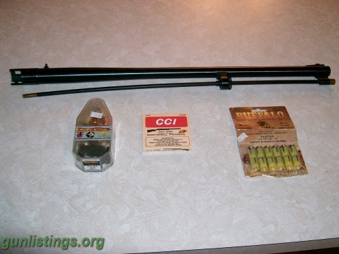 Shotguns Mossberg 500 Black Powder 50 Cal. Barrel 209's Extras