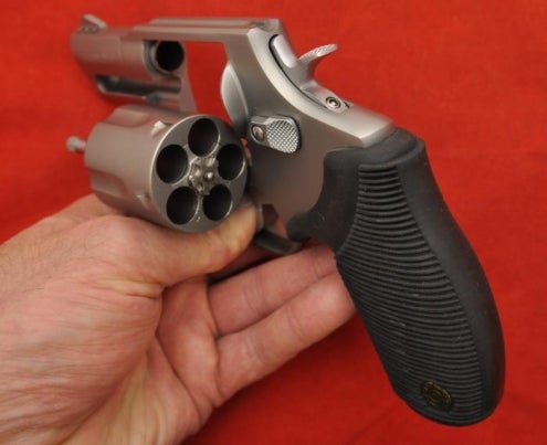 Pistols Ported Stainless Taurus 45 Colt Snub Nose