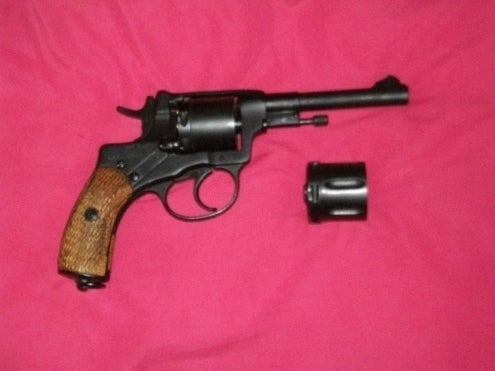 Pistols M1895 Nagant Pistol With .32 Mag Cylinder