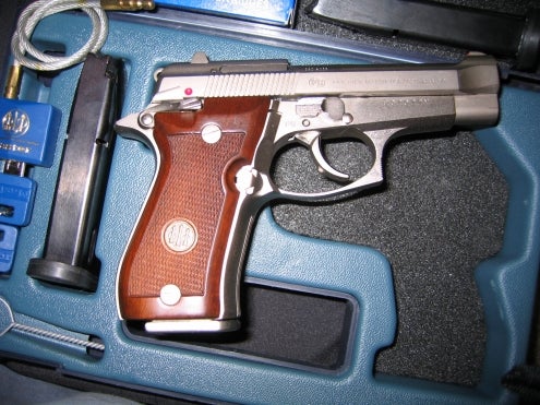 Pistols Beretta 84F .380 Semi-Auto Nickel