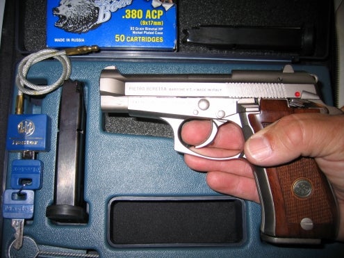 Pistols Beretta 84F .380 Semi-Auto Nickel