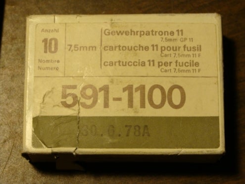 Ammo 7.5mm Swiss