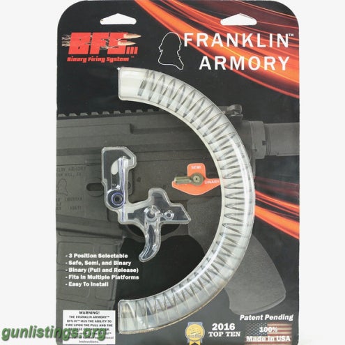 Accessories Franklin Armory BFS / Fostech Echo AR-15 Binary Trigger