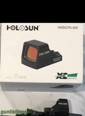 Accessories Holosun 509T Red And 507K Green Dot