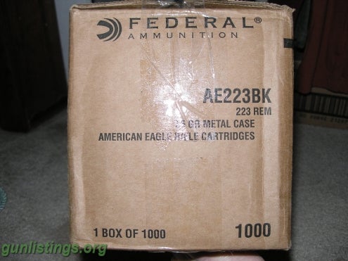 Ammo .223 AMMO NEW CASE-UNOPENED