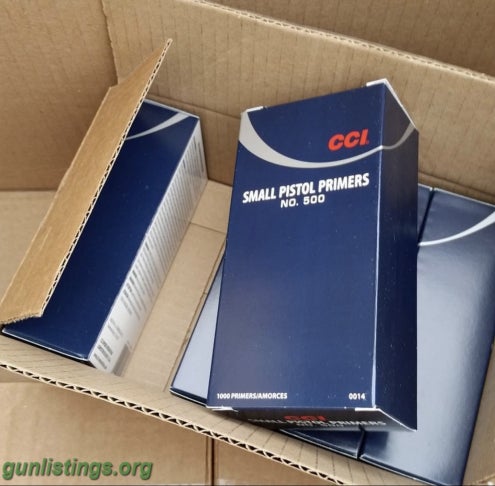 Ammo 10,000 CCI Small Pistol Primers