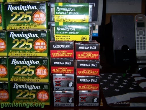 22LR Ammo Remington, Winchester, American Eagle in springfield ...