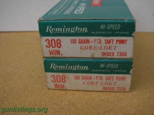 Ammo 308 Remington/Winchester Ammunition