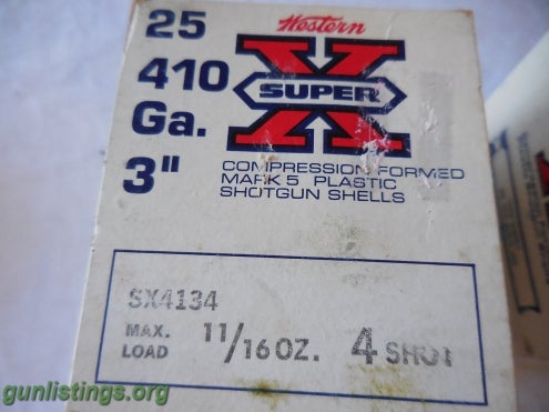 Ammo 5 Winchester-Western Super X .410  3