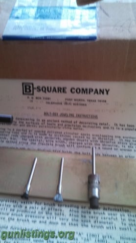 Misc B-Square Bolt Jeweling Jig W/tools