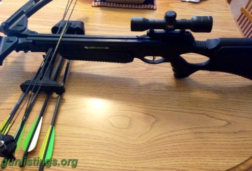 Misc Used Barnett Wildcat C5 Black Crossbow With 4x Crossbow