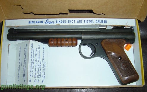 Pistols Benjamin Air Pistol Model 132 .22 Cal. In Box