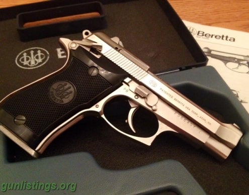 Pistols Beretta 85F Cheetah .380 Nickel Finish