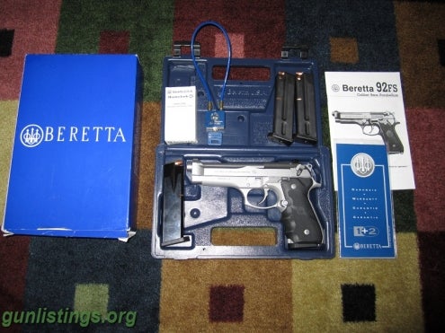 Pistols RARE - Beretta 92fs Brigadier INOX 9mm