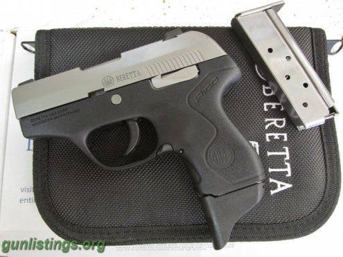 Pistols Beretta Pico 380acp, 6rd, Inox, Upgraded Model New