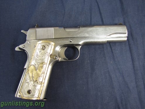 Pistols Colt -- Custom 1911 Super 38 Auto Stainless