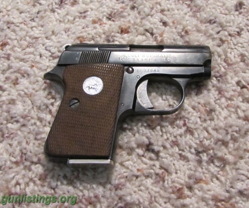 Pistols Colt Automatic Caliber 25