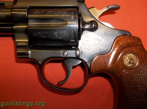 Pistols Colt Diamondback Engraved 22 Cal 6