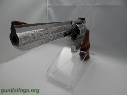 Pistols Colt King Cobra Engraved Revolver