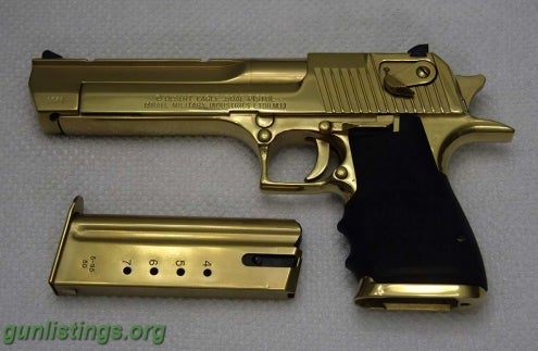 Desert Eagle, .50 AE, Titanium Gold in st augustine, Florida gun ...