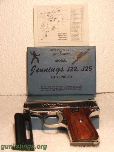 Pistols Jennings J22 22LR Semi Auto Pistol