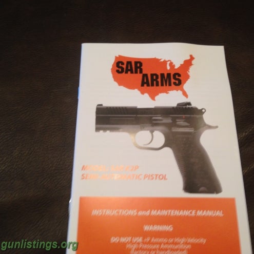 Pistols NIB SAR Arms SAR K2P 9mm