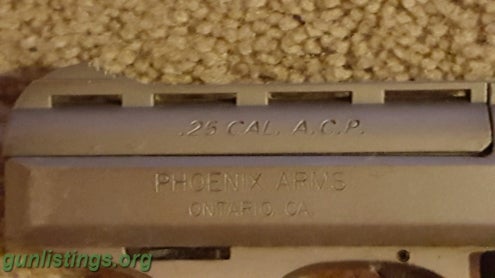 Pistols Phoenix Arms .25 Caliber Pistol