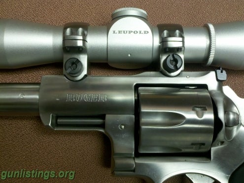 Pistols Ruger Super Redhawk With Leupold Scope