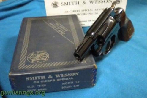 Pistols S&W 38 Special Snub Nose Revolver Compact 5 Shot