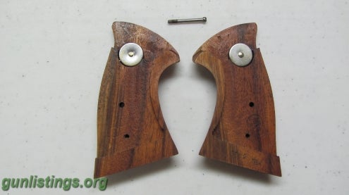 Pistols S&W  N-Frame Checkered Wood Target Grips