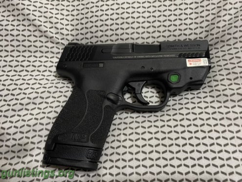 Pistols S&W Shield 9mm 2.0 Crimson Trace Green Laser